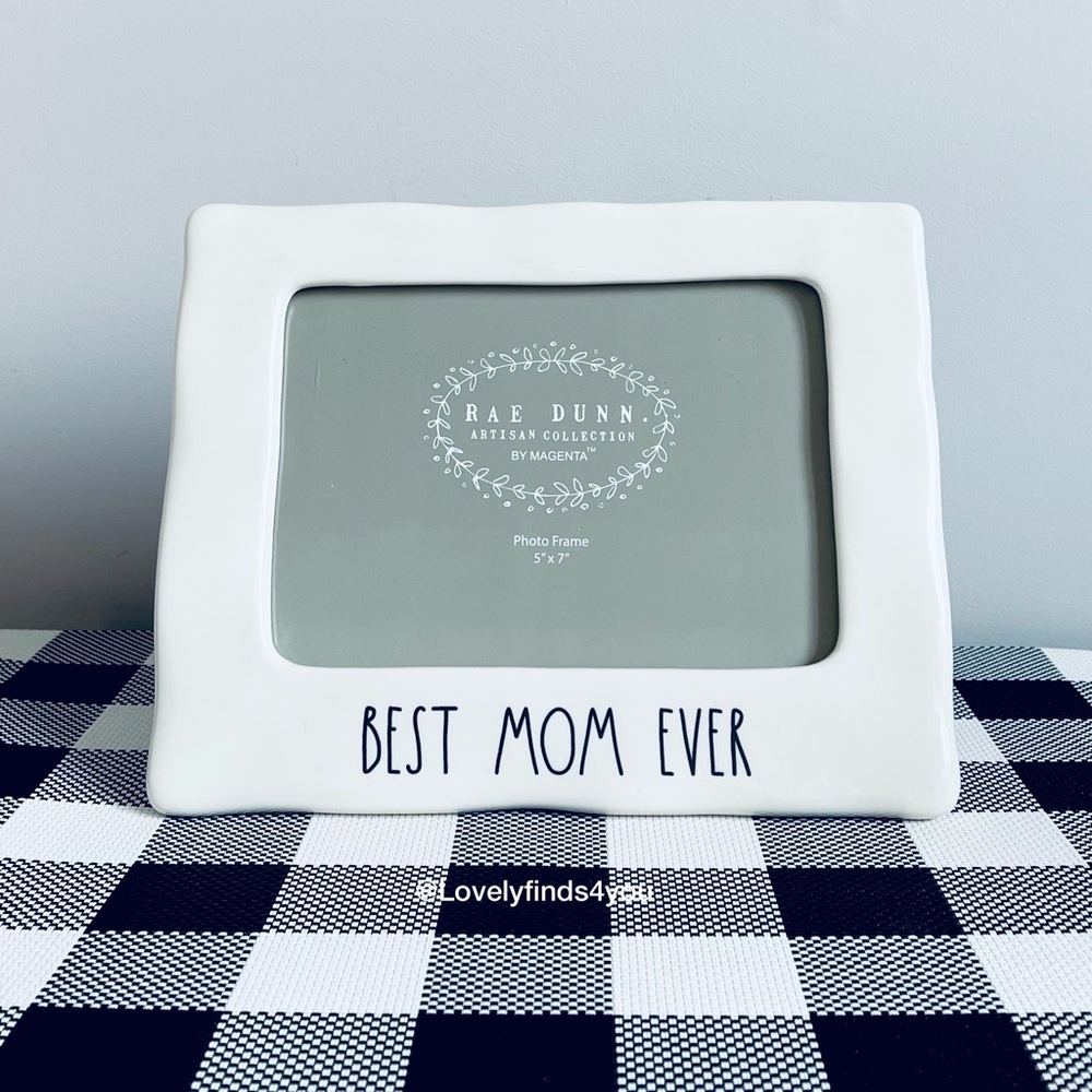 Rae Dunn Best Mom Ever Picture Frame